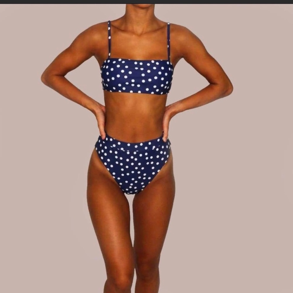 New High Waisted Polka Dot Bikini